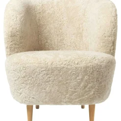 Stay Lounge Chair Sheepskin Moonlight/Oak