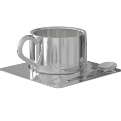 Steel Cup Trio Coffee Cup, Stainless Steel