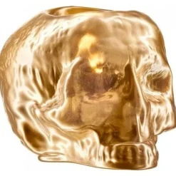 Still Life Skull Lantern, Gold