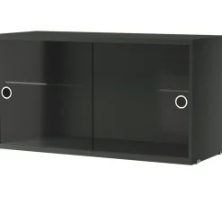 String Display Cabinet 30x78 cm, Dark Grey