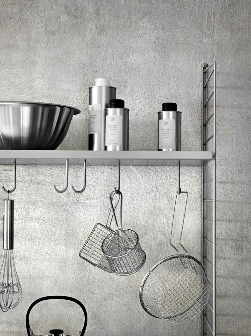 String J Hook For Metal Shelf 5-pack, Beige