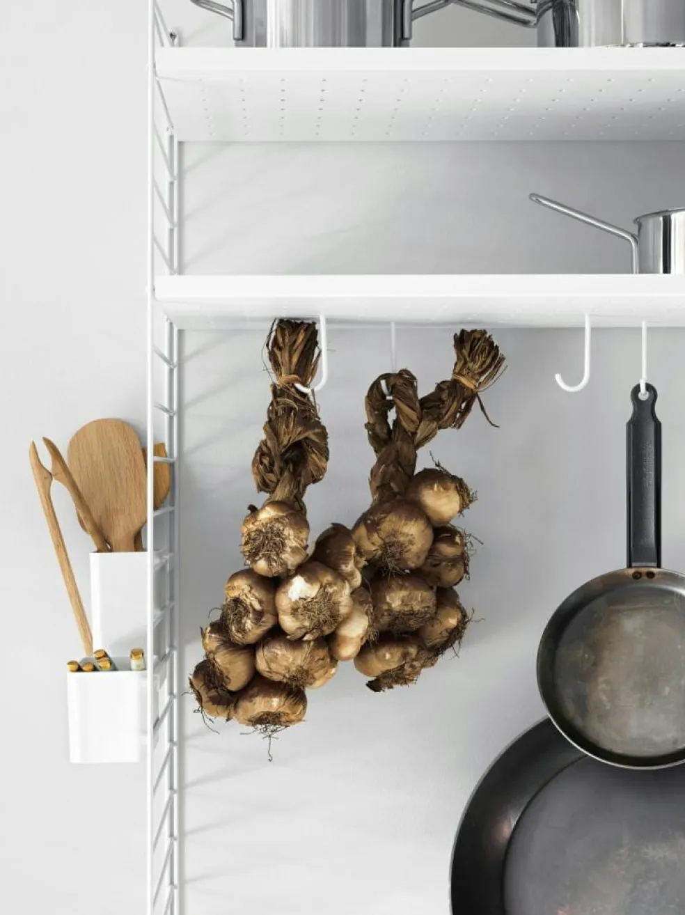 String J Hook For Metal Shelf 5-pack, Beige