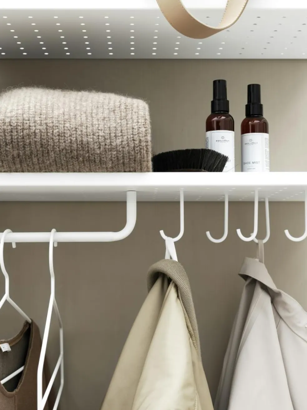 String J Hook For Metal Shelf 5-pack, Beige