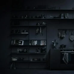 String Magazine Shelf 30x58 cm, Grey