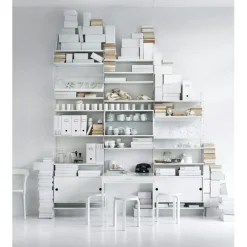 String Magazine Shelf 30x58 cm, Grey