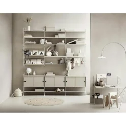 String Magazine Shelf 30x58 cm, Grey