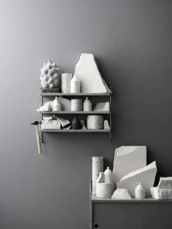 String Pocket Shelf, Black Ash