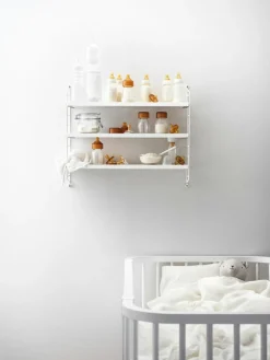 String Pocket Shelf, Black Ash