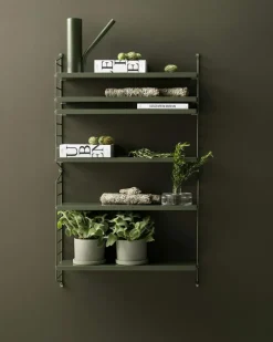 String Pocket Shelf, Black Ash