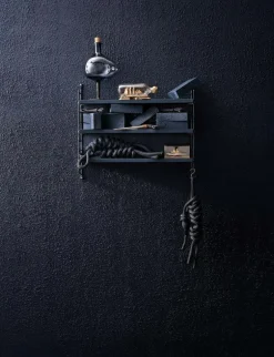 String Pocket Shelf, Black Ash