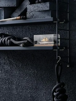 String Pocket Shelf, Black Ash