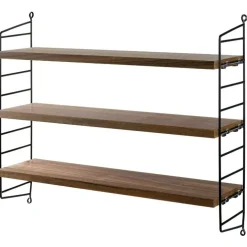 String Pocket Shelf, Black Ash