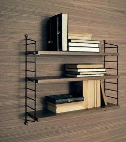 String Pocket Shelf, Black Ash