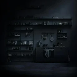 String Pocket Shelf, Black Ash