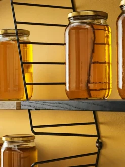 String Pocket Shelf, Black Ash