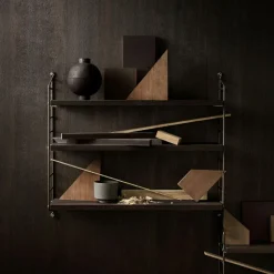 String Pocket Shelf, Black Ash