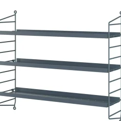 String Pocket Shelf Metal, Oxtorgsröd