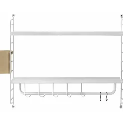 String Shelf Bathroom Complete, White