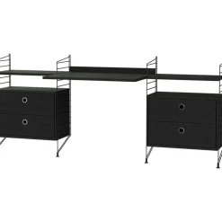 String Shelf Combination C Workplace, White