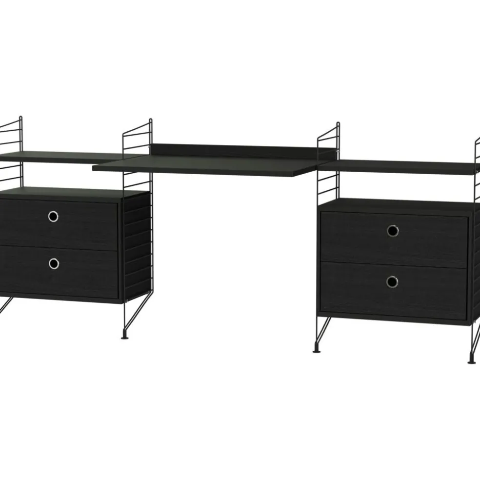 String Shelf Combination C Workplace, White