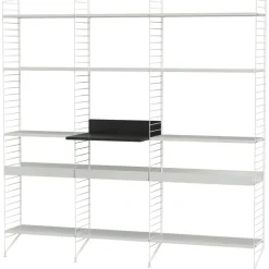 String Shelf Combination L Kitchen, Black