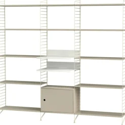 String Shelf Combination Q Living Room, White
