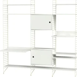 String Shelf Combination P Living Room, White