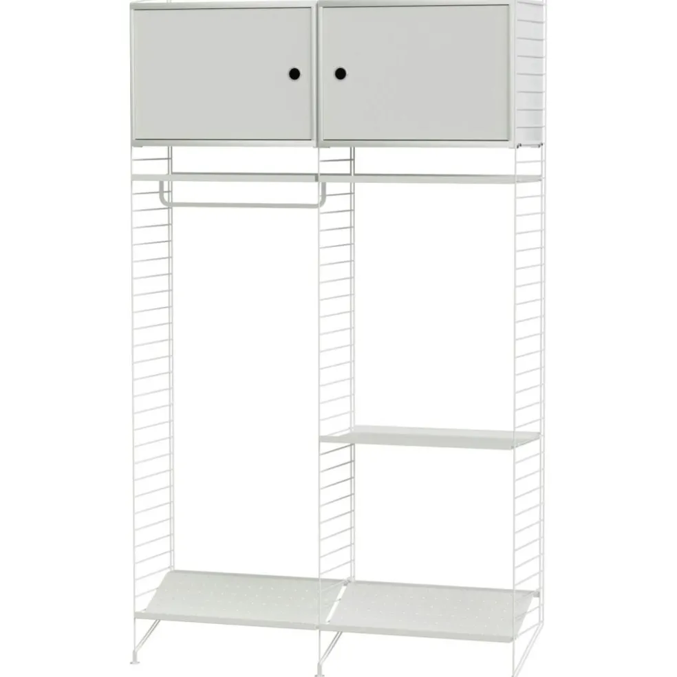 String Shelf Combination T Hall, White