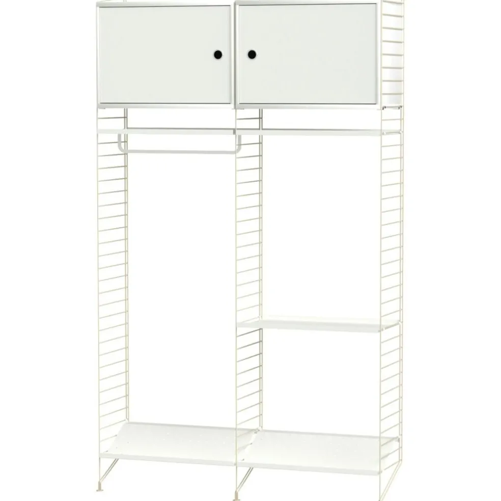 String Shelf Combination T Hall, White