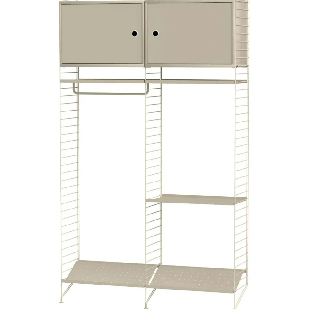 String Shelf Combination T Hall, White