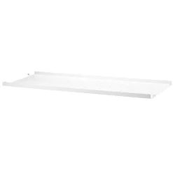 String Shelf With Low Edge Metal 30x78 cm, White
