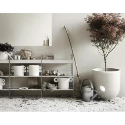 String Shelf With Low Edge Metal 30x58 cm, White