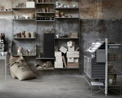 String Shelves 3-pack 78x20 cm, Black Ash