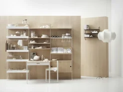 String Shelves 3-pack 78x20 cm, Black Ash