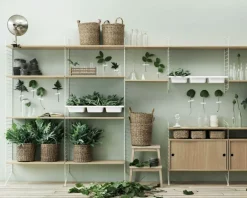 String Shelves 3-pack 78x20 cm, Black Ash