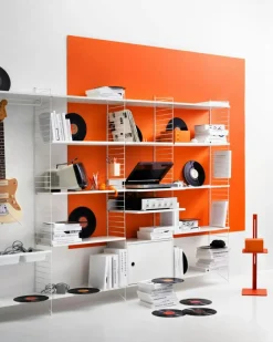 String Shelves 3-pack 58x20 cm, Black Ash