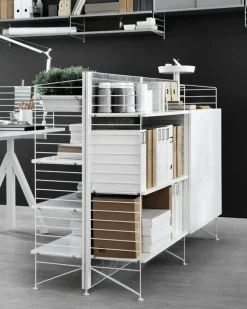 String Shelves 3-pack 58x20 cm, Black Ash