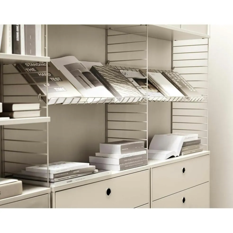 String Shelves 3-pack 58x20 cm, Black Ash