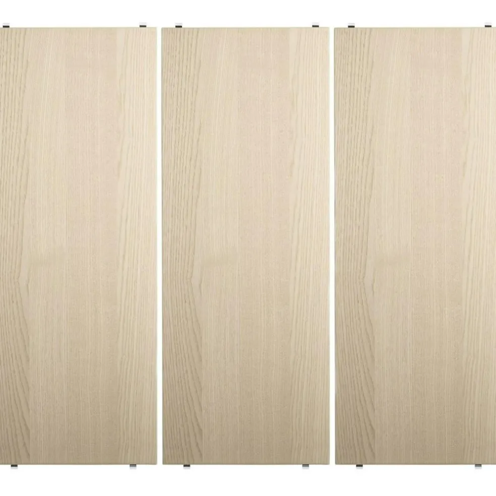 String Shelves 3-pack 58x20 cm, Black Ash