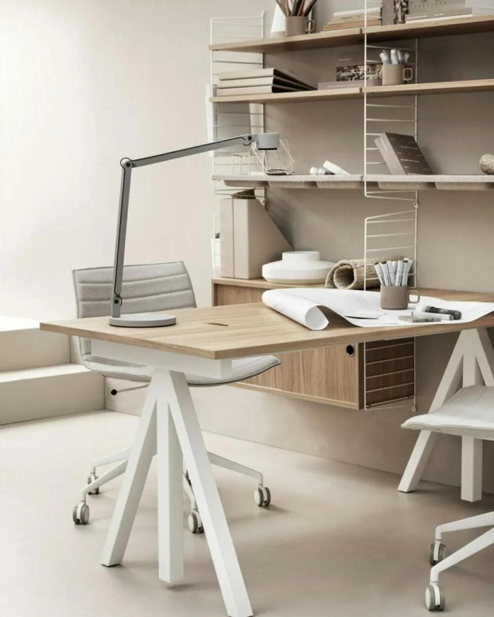 String Shelves 3-pack 58x20 cm, Black Ash