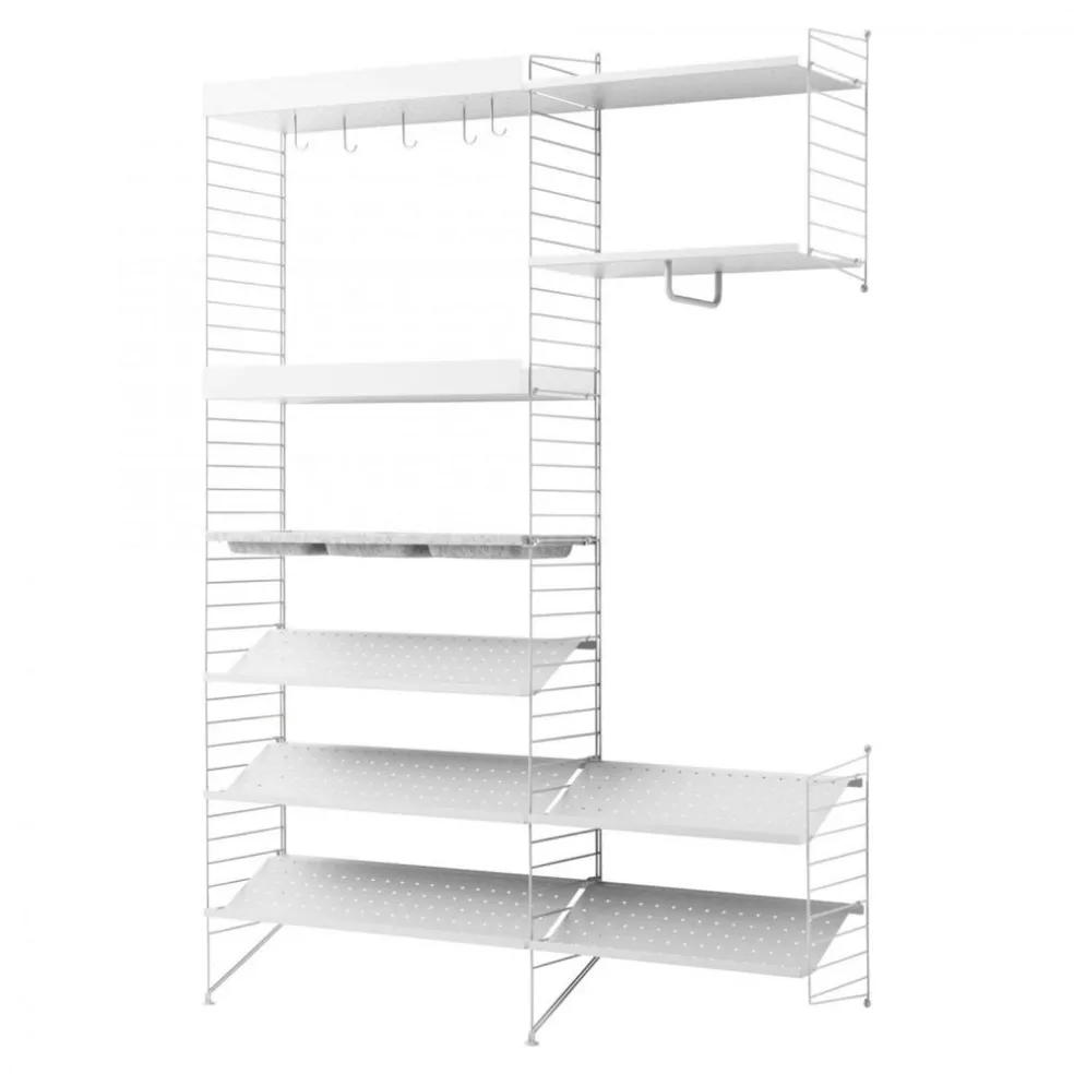 String Shelving System No 11, White