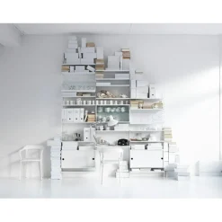 String Shelving System No 6, White