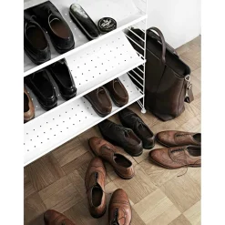 String Shoe Shelf 30x78 cm, White