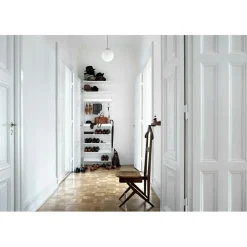 String Shoe Shelf 30x78 cm, White