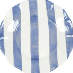 Stripe Side Plate 22 cm, Blue
