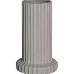 Stripe Vase, Shiny White