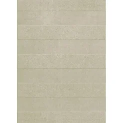 Stripe Wool Rug 250x350 cm, Almond