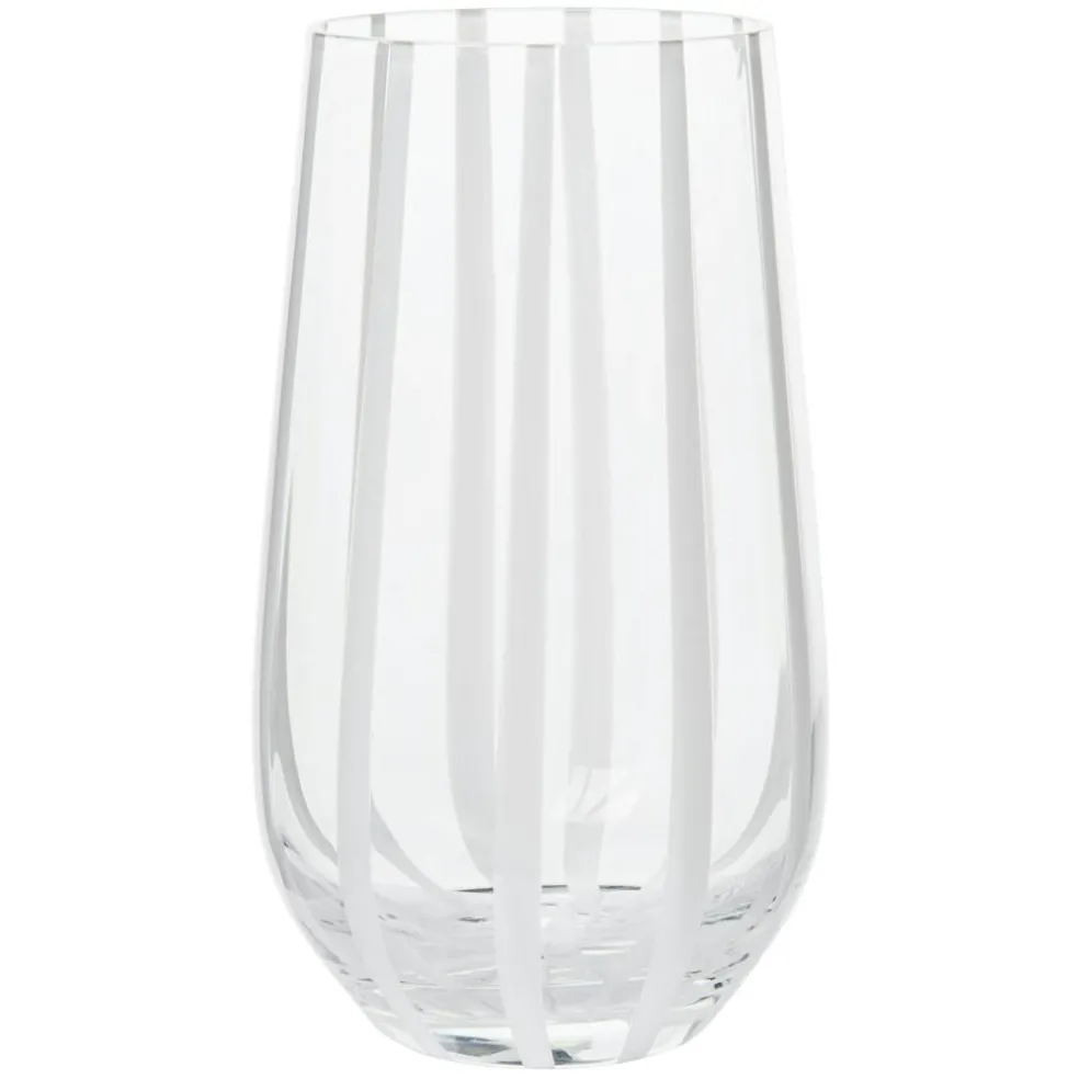 Striped Drinking Glass, 55 cl