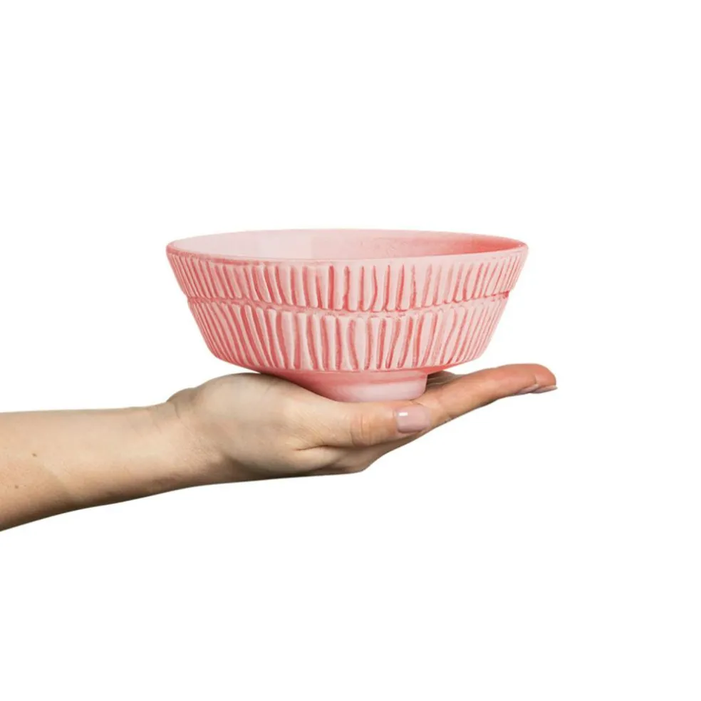 Stripes Bowl 50 cl, Blue