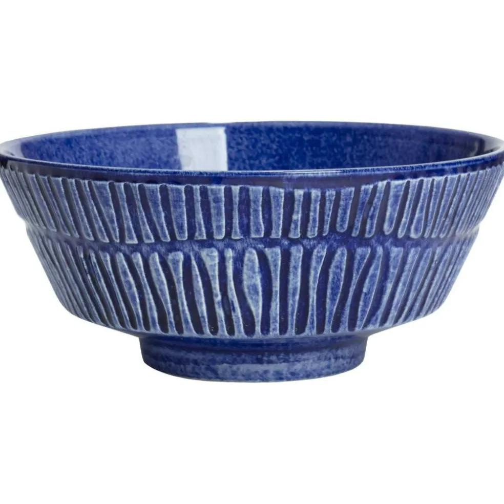 Stripes Bowl 50 cl, Blue
